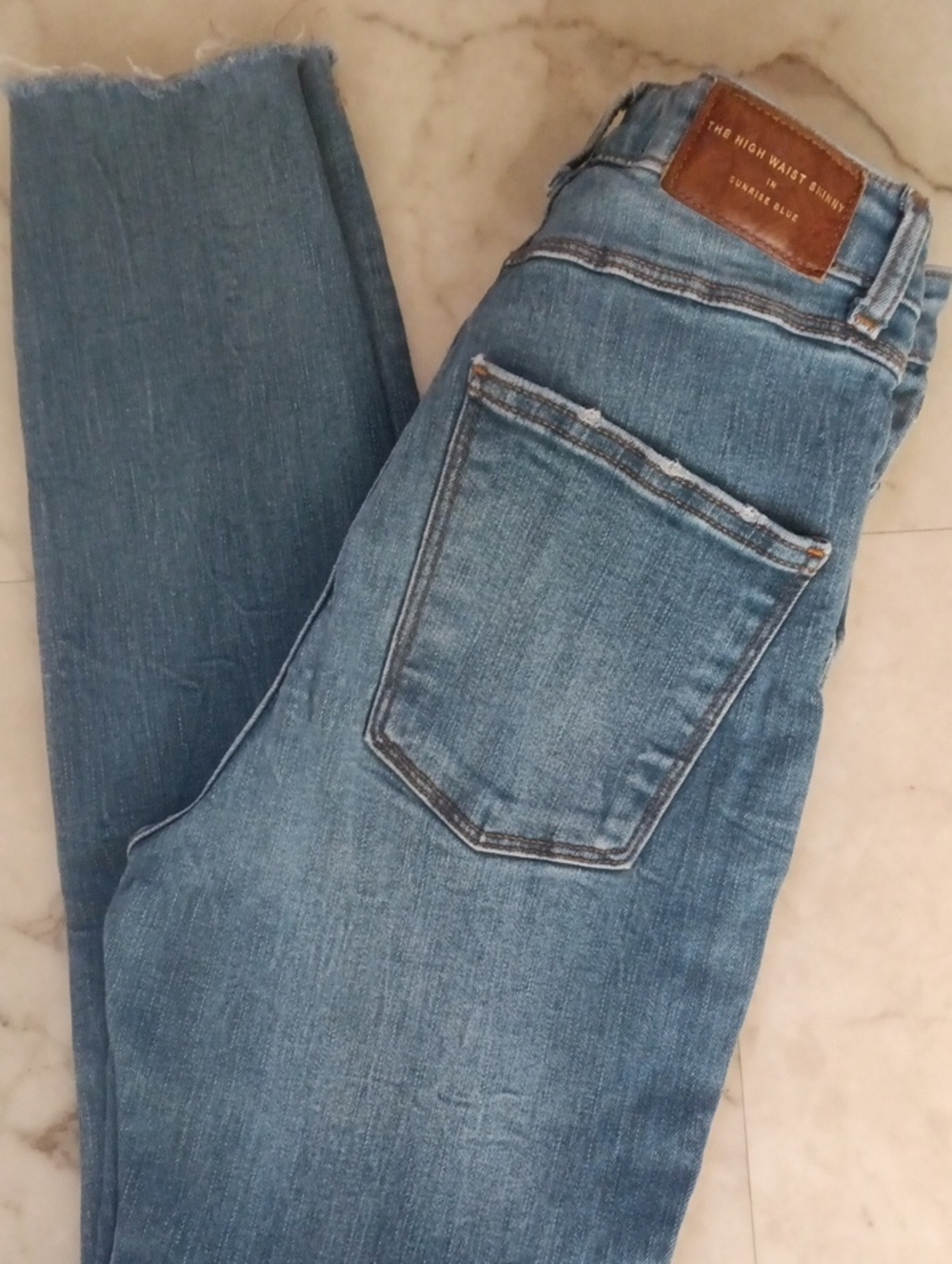 Zara Light Blue Denim Jeans with Contrast Stitching